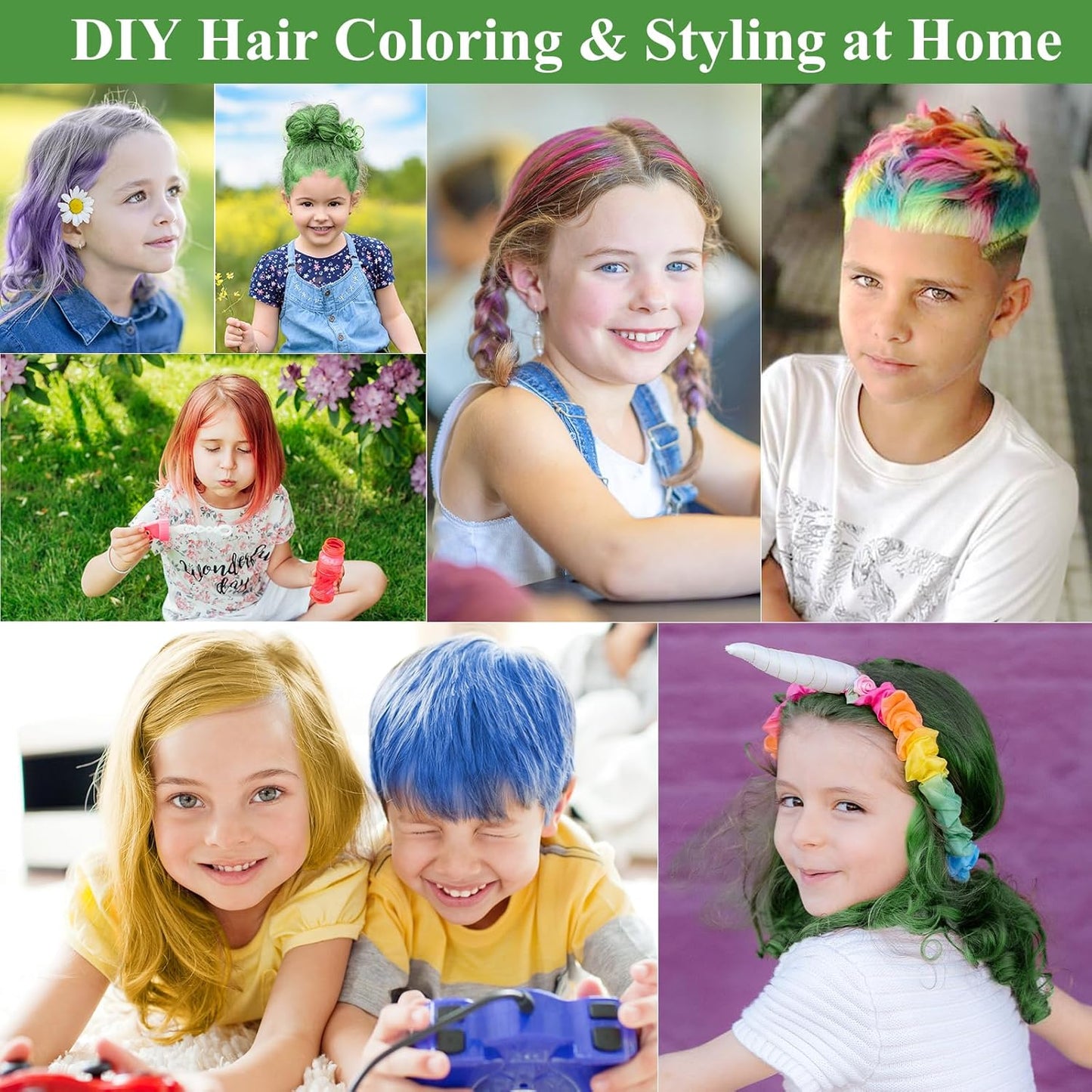 Temporary Hair Color for Kids, Ultikare Orange Hair Dye Washable Natural Hair Wax Color Chalk Mud Cream DIY Hairstyle Clay For Dark Hair Halloween, Cosplay, Party, Christmas Gift Girls 3.4 Fl Oz