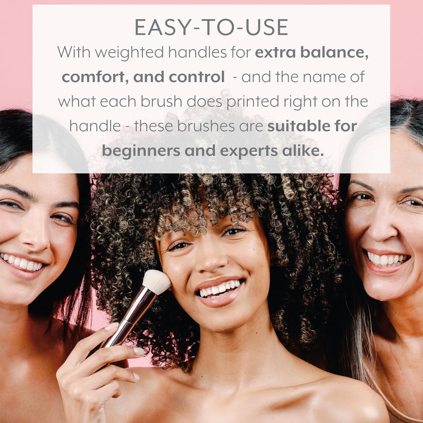 Sustainable Luxury Complexion Brush | Vegan Eco-Friendly Makeup Brush with 2.5x More Bristles for Foundation, Contour & Blush