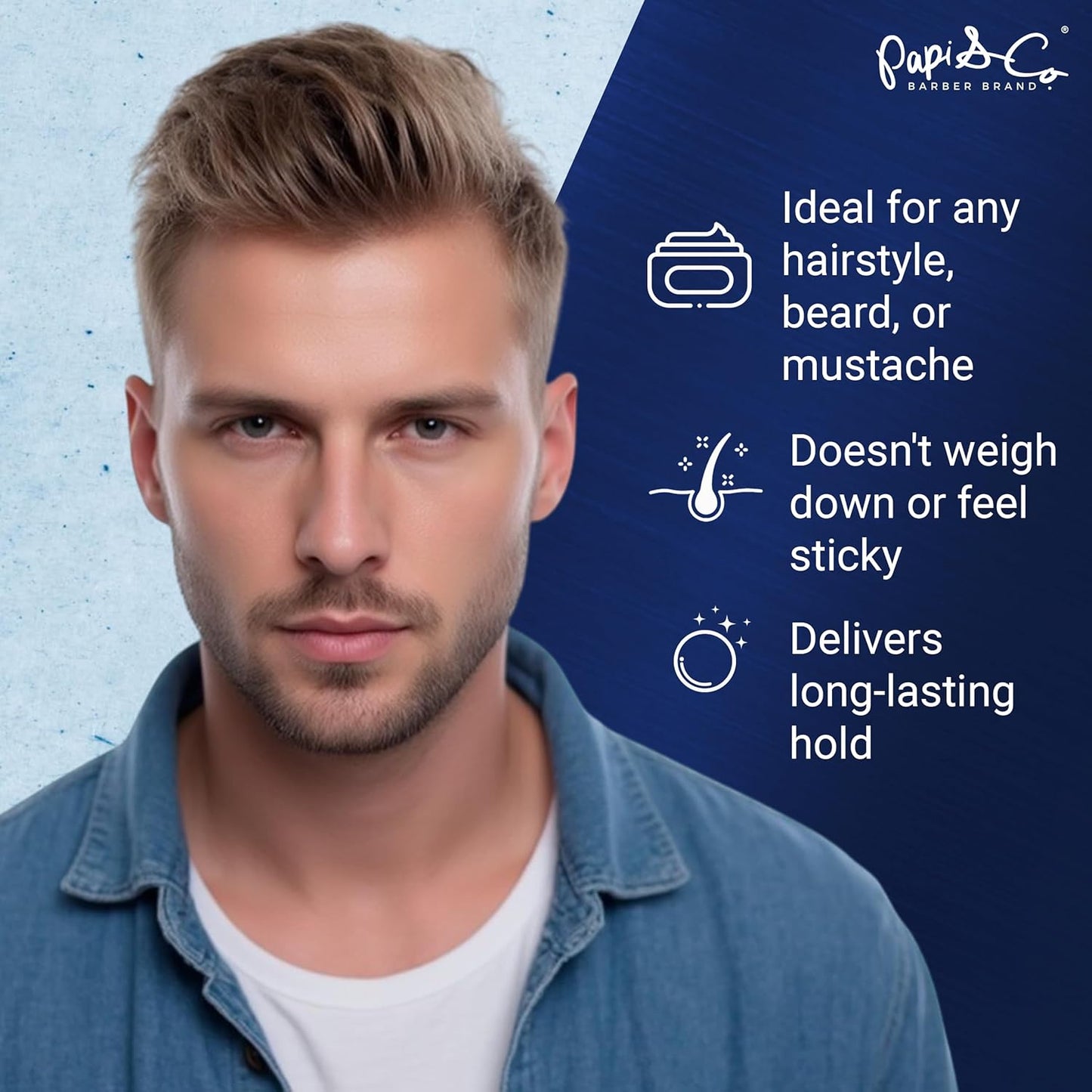 Men’s Water-Based Pomade | Versatile Hair Styling Product with No Residue & Classic Hold - 115g