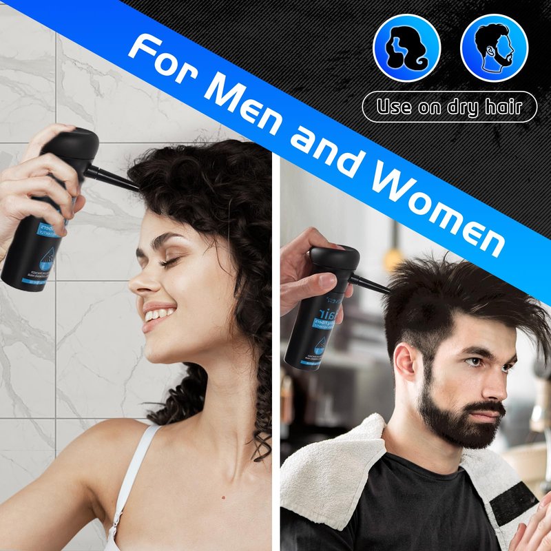 ALIVER Hair Fibers for Thinning Hair for Women & Men, Extra Spray Applicator, Black, 27.5 Gr Hair Powder Bald Spot Cover Up, Instantly Hair Filler, Undetected & Natural