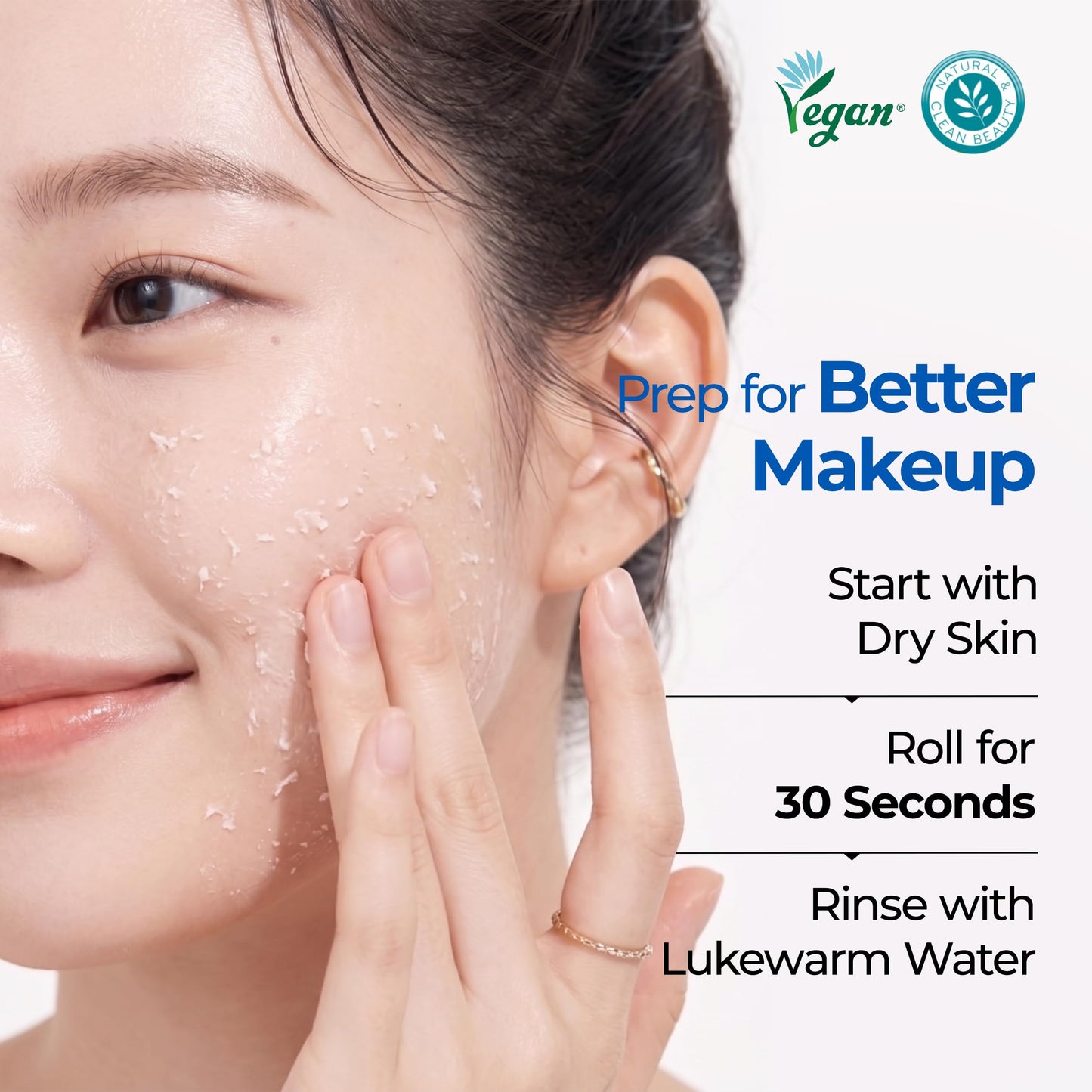 BE THE SKIN BHA+ 30-Second Exfoliator - Gommage Peeling Gel Willow Bark BHA + AHA Melts & Sweeps Dead Skin, Helps Clear Pores & Blackheads, No Harsh Beads for Oily Blemish-Prone Skin | 3.38 fl oz