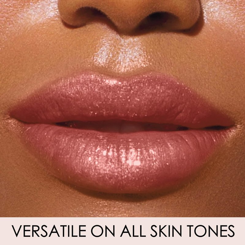 LONDONTOWN Gossamer Lip Gloss - Peachy Beige Deep Hydrating High Shine Tint | Non-Sticky Conditioning Balm