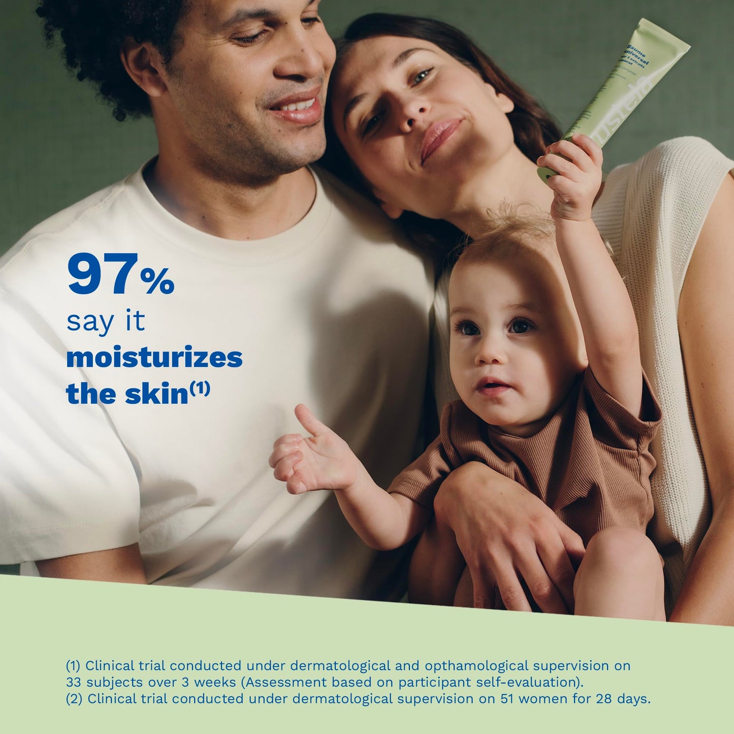 Mustela Multi-purpose Balm with 3 Avocado Extracts - Natural Cream Moisturizer for Face, Lip, Hand, Body & Dry Areas - For Baby, Kid & Adult - EWG Verified, Fragrance-Free & Vegan - 2.53 fl. oz.
