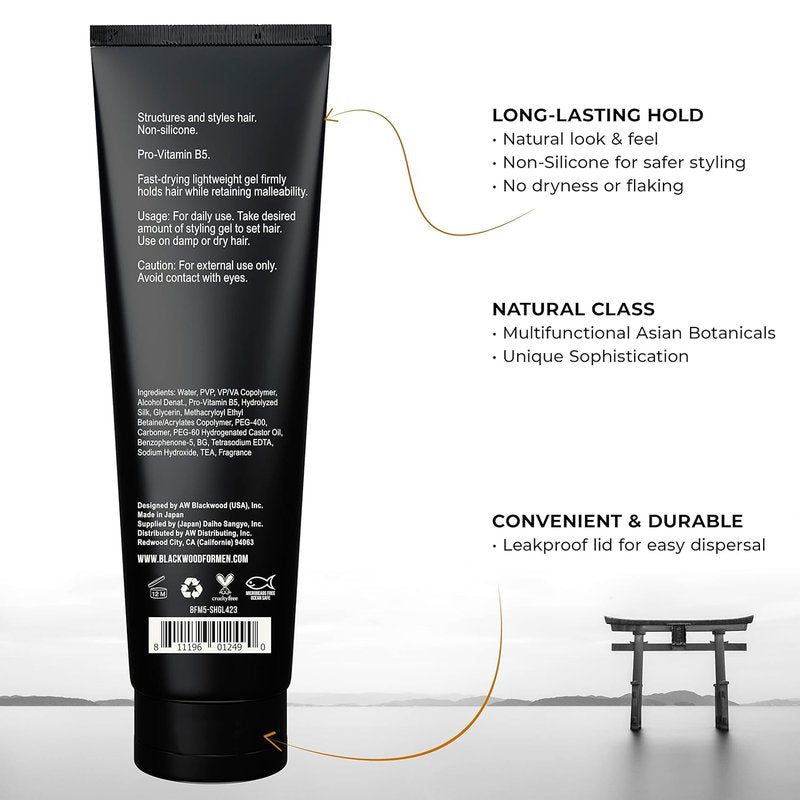 BioFuse Hair Sculpting Gel - Long Lasting Hold | Natural Vegan Formula for All Hair Types - 4.23 Oz