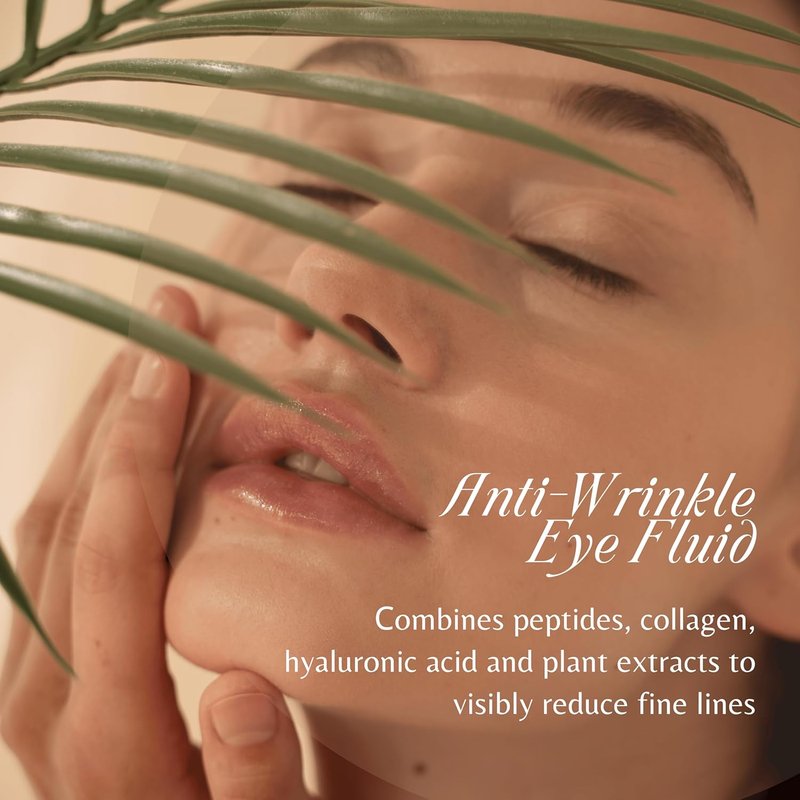 Anti-Wrinkle Eye Fluid - Collagen, Squalane & Hyaluronic Acid | Smooth Fine Lines & Reduce Puffiness - 30ml