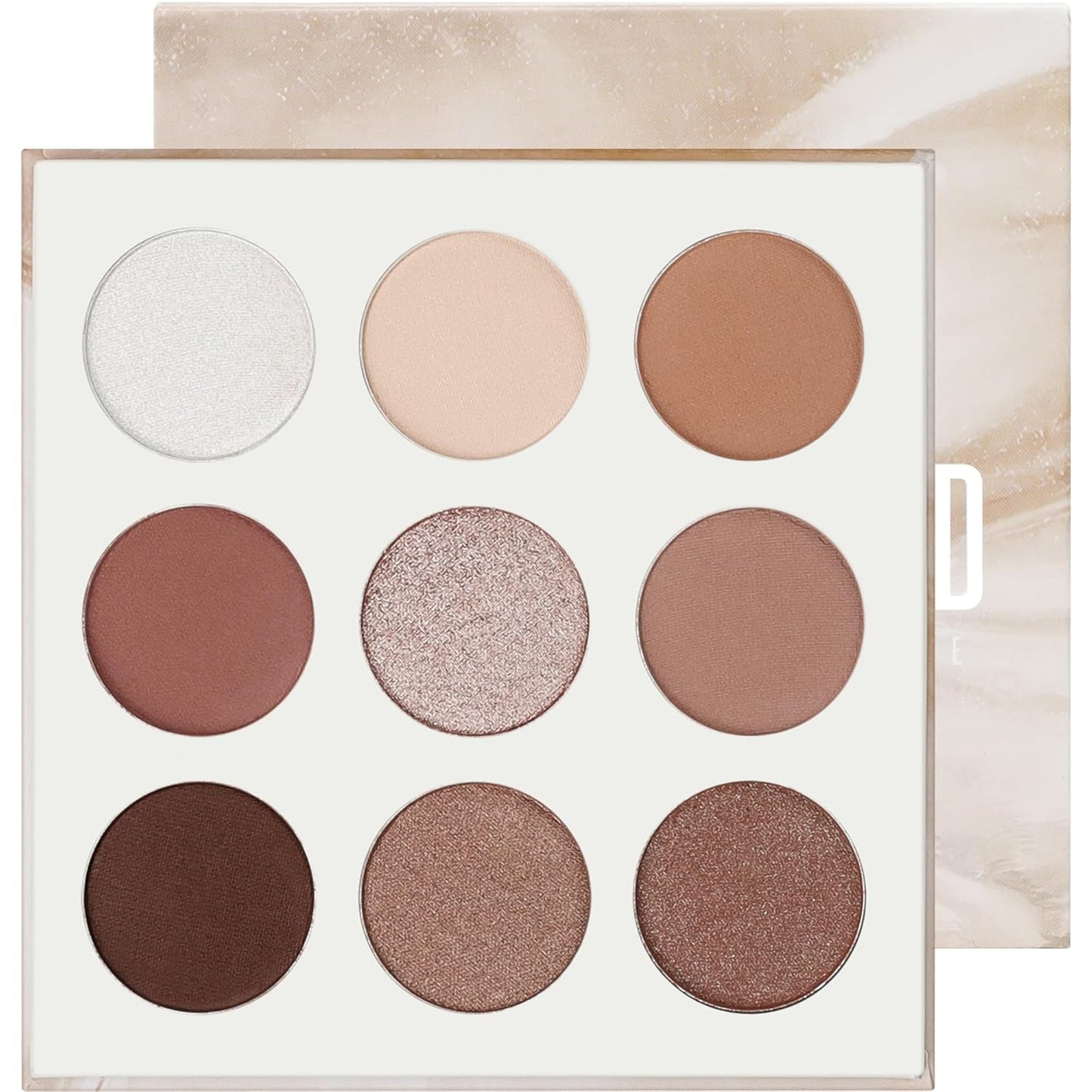 Docolor Neutral Eyeshadow Palette - 9 Colors for Stunning Nude & Brown Looks | Velvety, Highly Pigmented Finishes