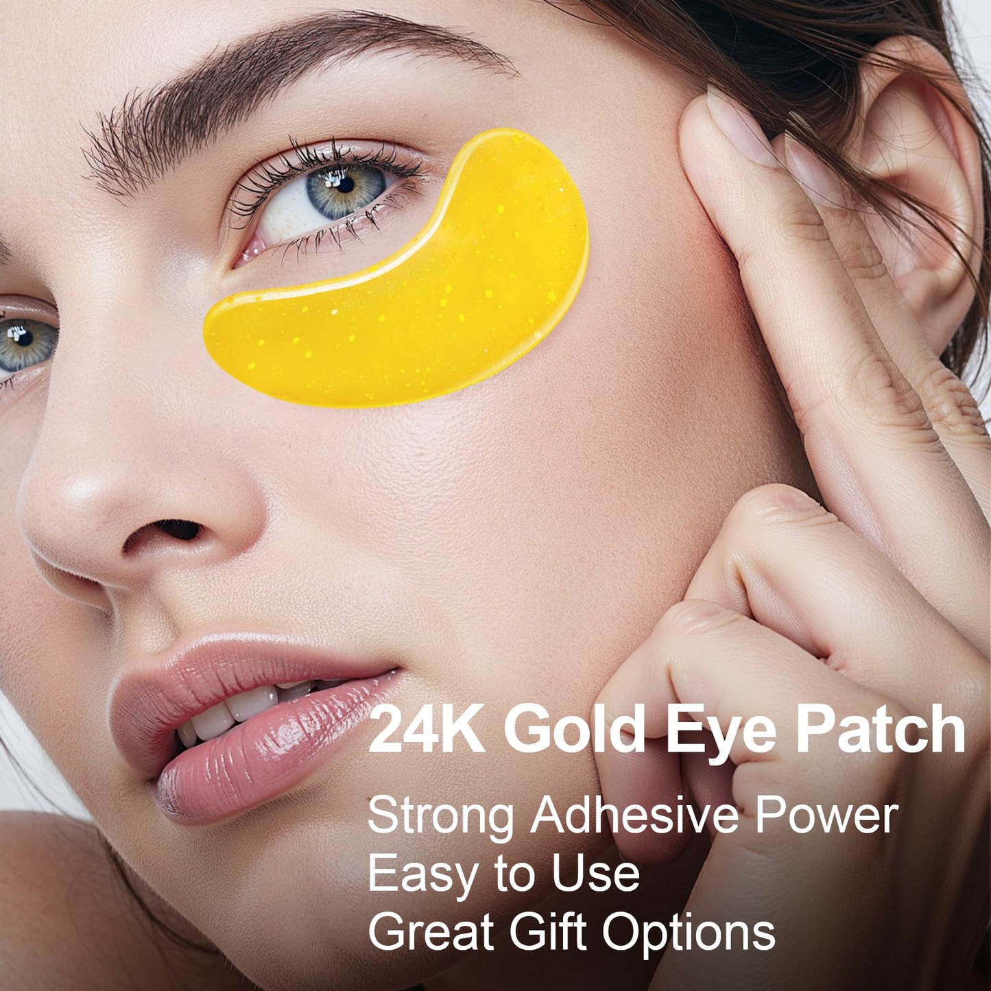 Bleuvél Under Eye Patches - 24K Gold Eye Mask for Puffy Eyes and Dark Circles, Wrinkles, Fine Lines, Collagen Skin Care Products, Gel Eye Patches for Dark Circles, Puffy Eyes, Undereye Bags