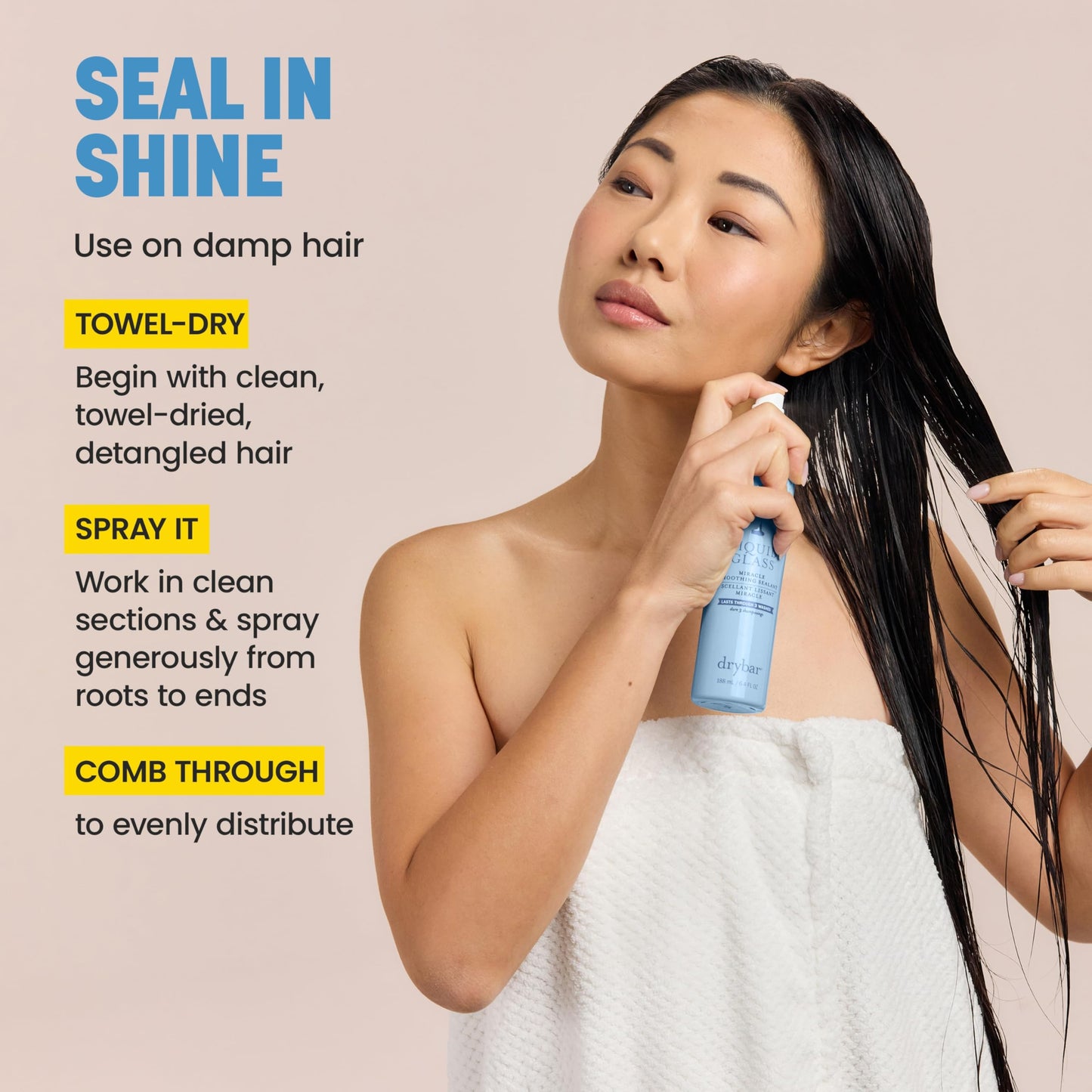 Drybar Liquid Glass Miracle Smoothing Sealant for Fine-Medium Hair, 6.4 oz