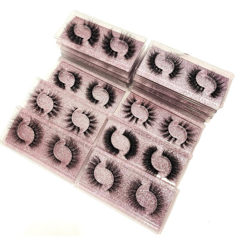36 Pairs Natural Mink 3D False Eyelashes - Fluffy Bulk Lashes for Stunning Volume