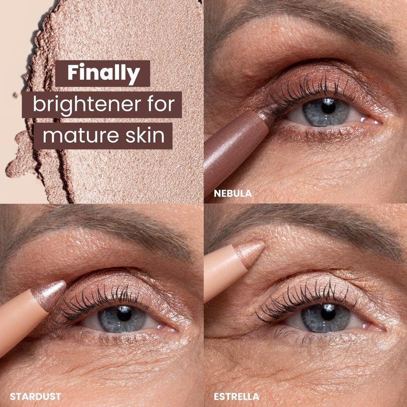 PrimeEyes Eye Brightener for Mature Women - Creamy Eye Shadow Sticks | Hypoallergenic, Long-Lasting, Water-Resistant