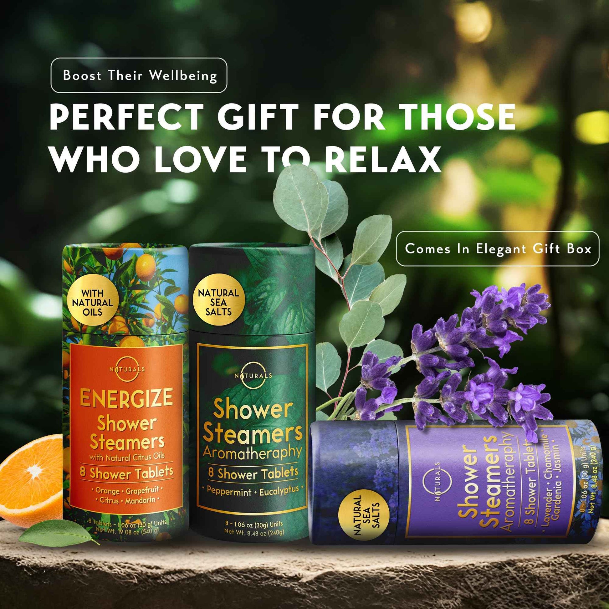 Shower Steamers Aromatherapy - Birthday Gifts for Women - Shower Bombs Aromatherapy, Spa Day Essentials, Relaxation Spa Gifts - Self Care Unique Gifts for Women and Men (Citrus 8 Count)