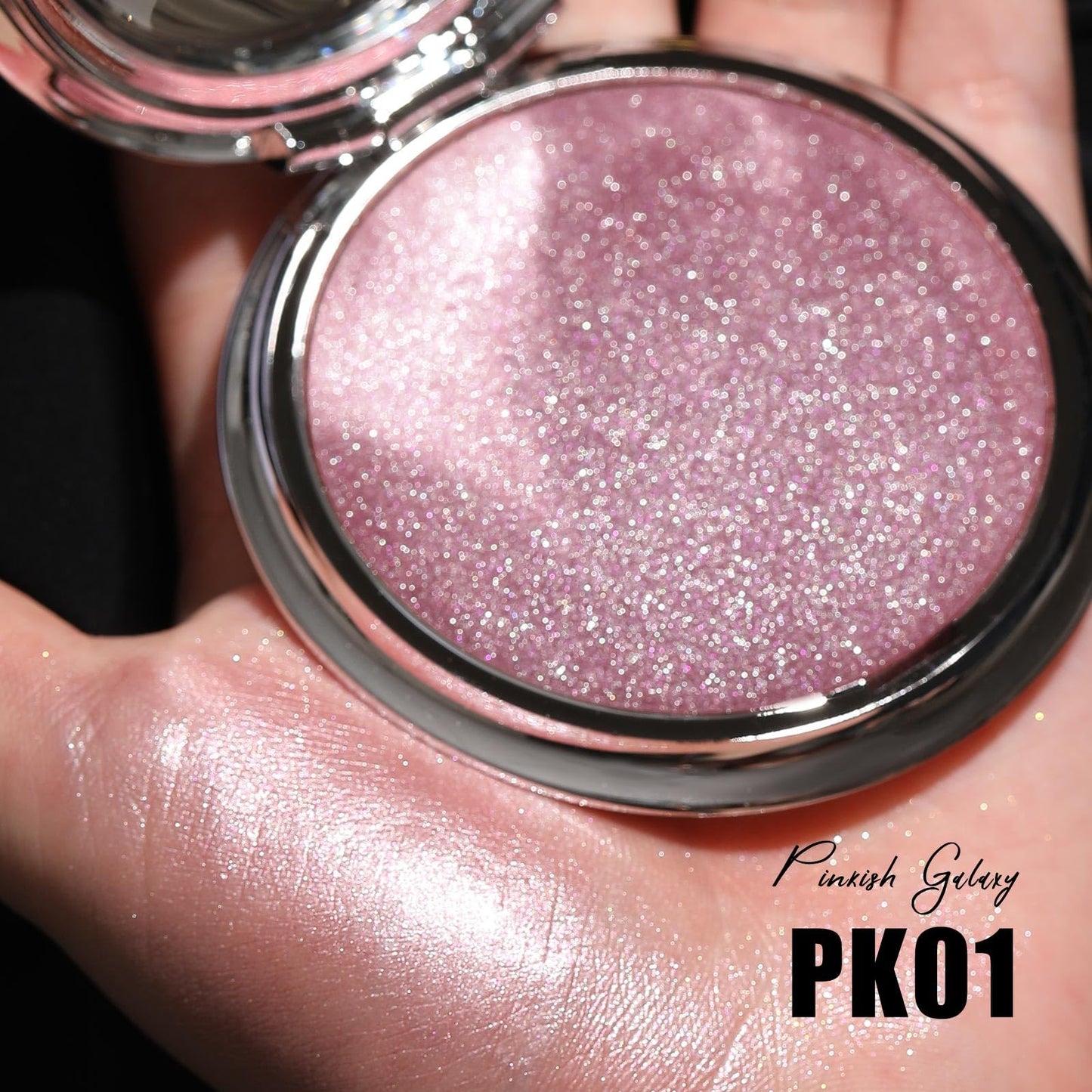 FOCALLURE Highlighter Makeup, Waterproof Gel-to-Powder – Cool Pink 14g