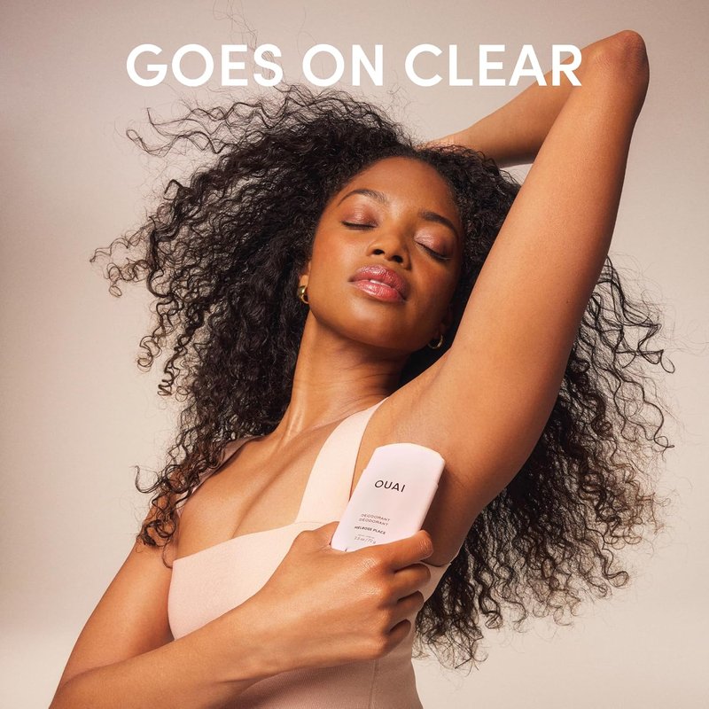 OUAI Aluminum-Free Deodorant | Women's 24-Hour Odor Control, Invisible Application - Melrose Place (2.5 oz)