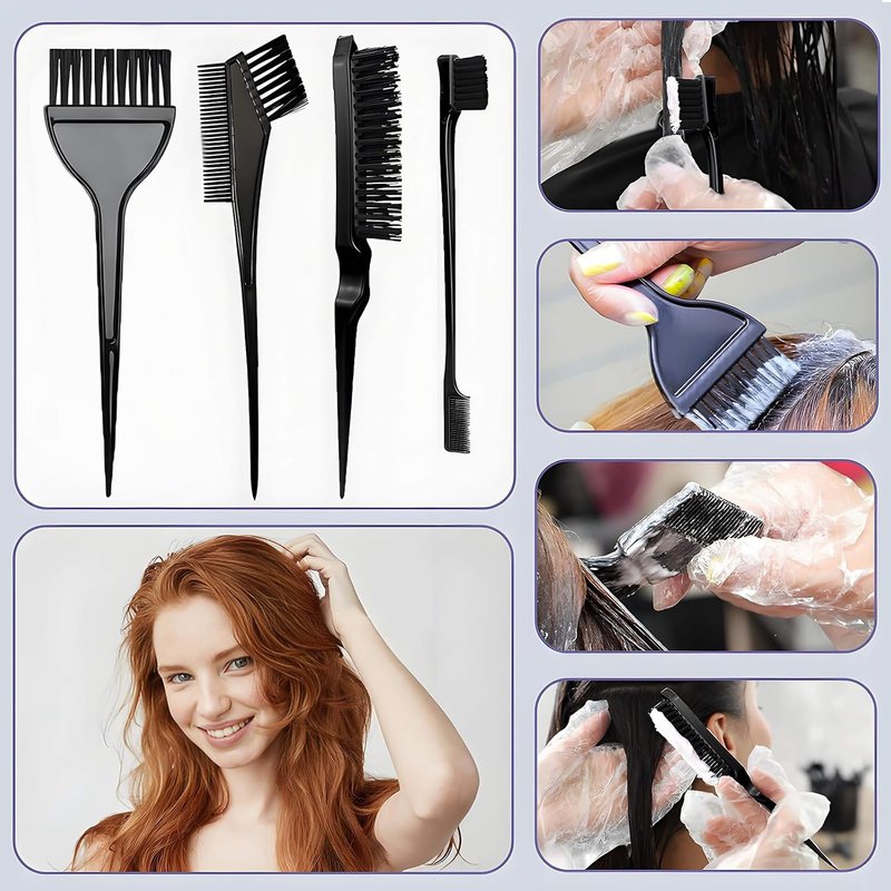 Hair Dye Kit - 26 Pcs Professional Hair Coloring Tools Set with Bowl, Brushes, Clips & More | Ideal for Salon & DIY Use