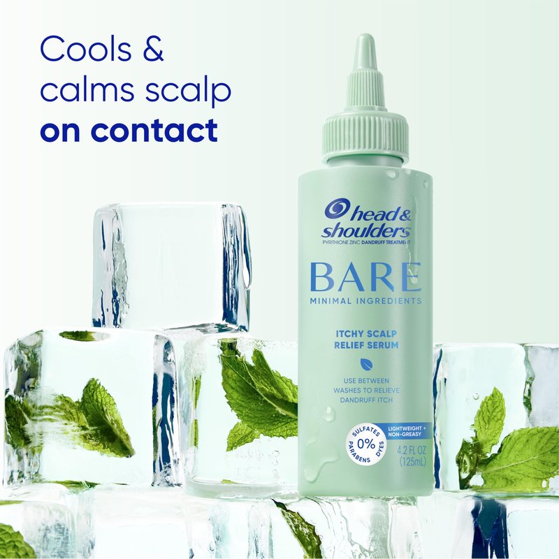 Head & Shoulders Anti-Dandruff Bare Scalp Relief Serum, 0.1% Pyrithione Zinc, for Itch Relief and Scalp Comfort, 4.2 fl oz