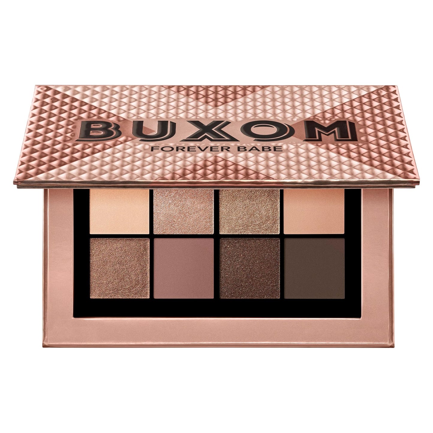 BUXOM Makeup Eyeshadow Palette, High-Pigment Shades, Primer-Infused for Long-Lasting Wear, Blendable Matte, Shimmer & Satin Finishes, Talc-Free, Cruelty-Free, Iconic Nudes