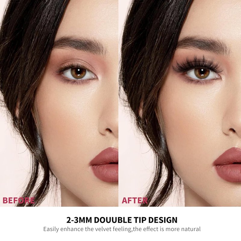 Ellipse Flat Eyelash Extensions - 80 Rows of Matte Black Cashmere Lashes | Individual Classic 0.10-0.25mm, D Mix 8-15mm