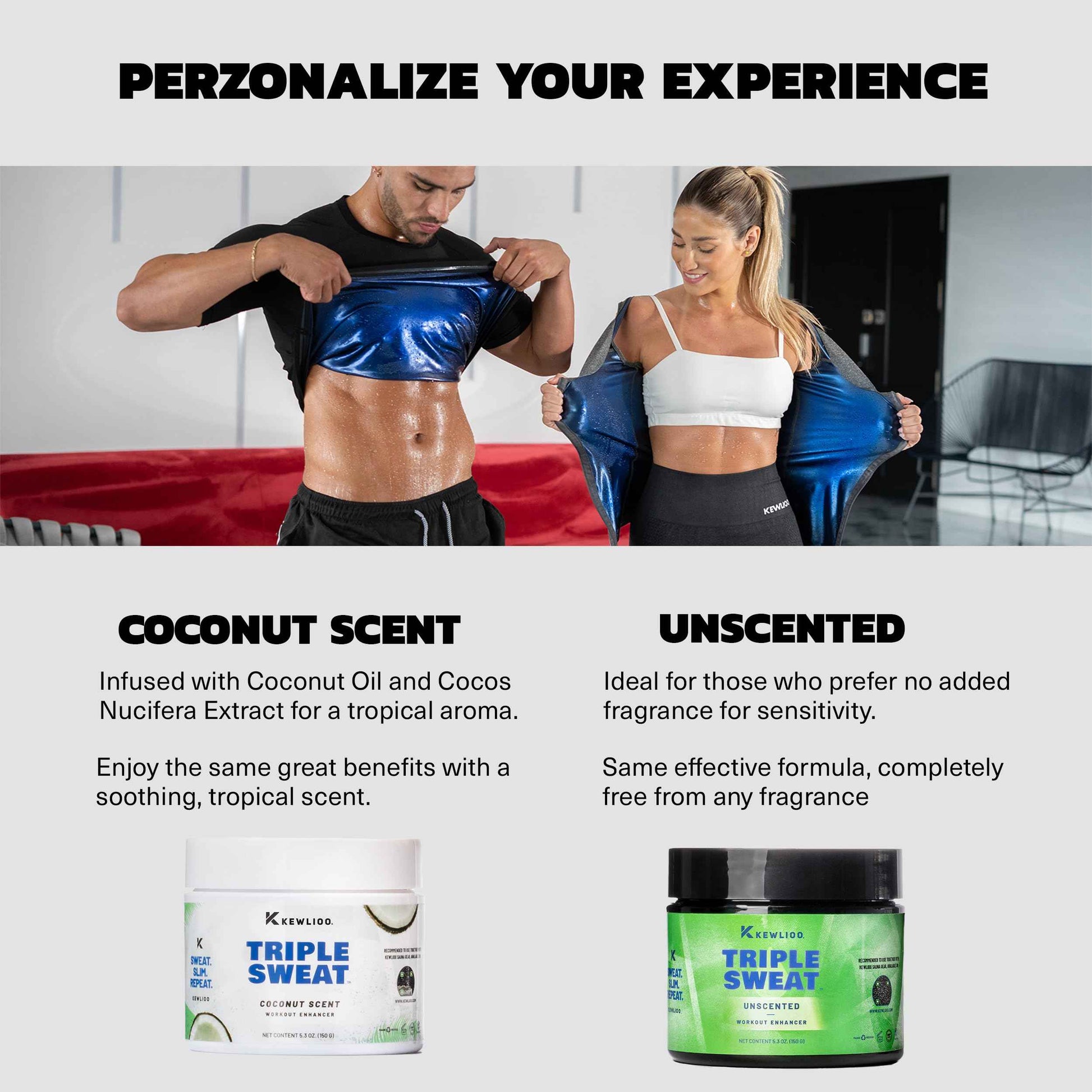 Kewlioo Triple Sweat Enhancing Cream for Workouts – Hot Sweat Cream for Arms, Belly, & Waist | Boosts Circulation & Maximizes Sweat | Pre-Workout Slimming Gel for Men & Women