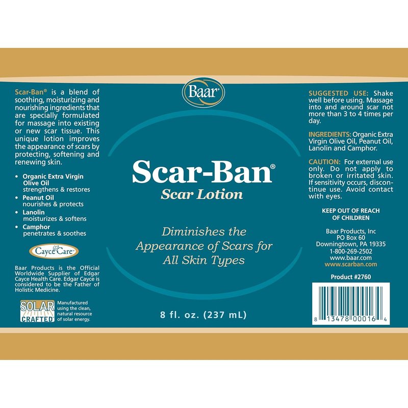 Scar Ban - Effective Scar Treatment Gel | 8 oz Pump for Fast Healing