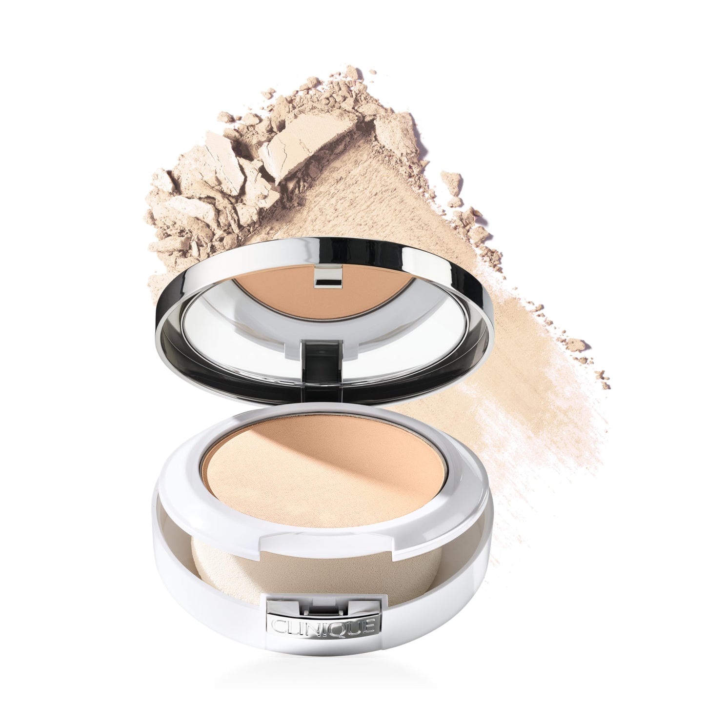 Clinique Beyond Perfecting Powder Lightweight Full Coverage Foundation + Concealer For Dry Combination to Oily Skin Types, Breeze, 0.51 Ounce