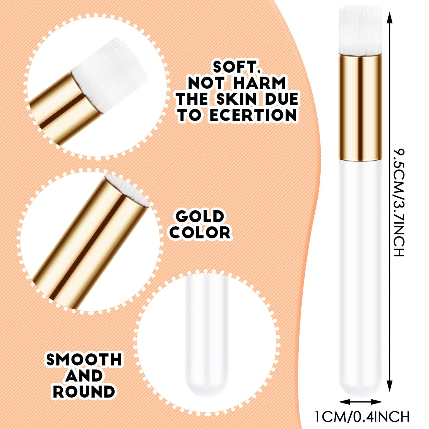 Funtery 60 Pieces Lash Cleaning Brush Shampoo Brushes with Container Cleansing Lash Extension Supplies Cleanser for Extensions Nose Pore Cleaning Brush Peel off Blackhead(Black, White)