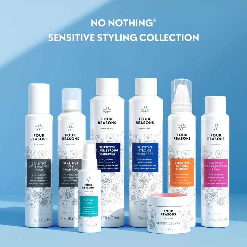 No Nothing Strong Hairspray, Fragrance Free, Hypoallergenic, Unscented Hair Spray for Sensitive Scalp, Strong Hold Finishing Control, Clean, Gentle Styling, 7.5 oz