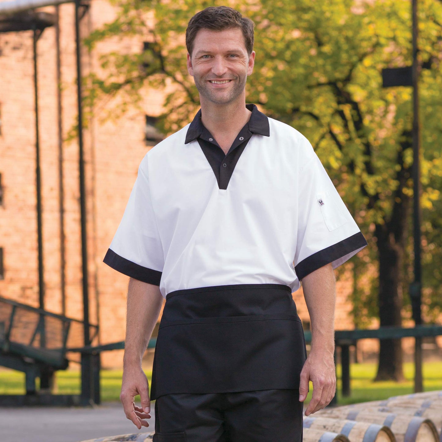 Uncommon Threads Unisex Waist Apron 3 Section Pocket, Royal, One Size