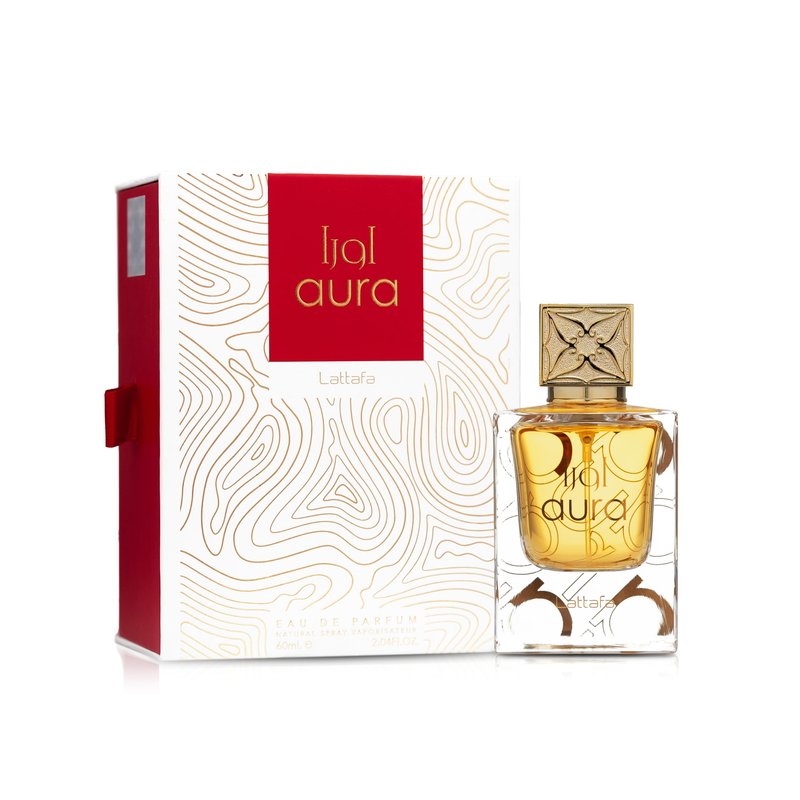 Lattafa Aura Eau De Parfum Spray for Unisex, 2.0 Ounce