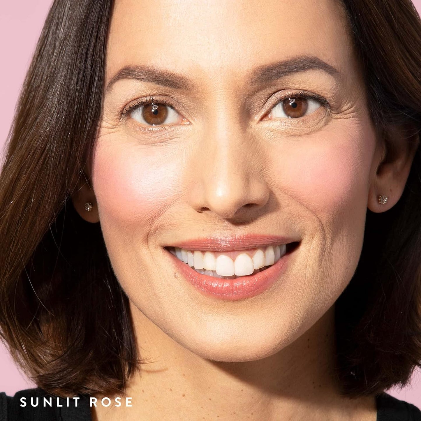 Laura Geller Baked Blush-n-Brighten | Sunlit Rose with Angled Blush Brush Bundle