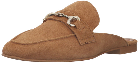 STEVEN by Steve Madden Women's Razzi Slip-On Loafer, Camel Suede, 6 M US