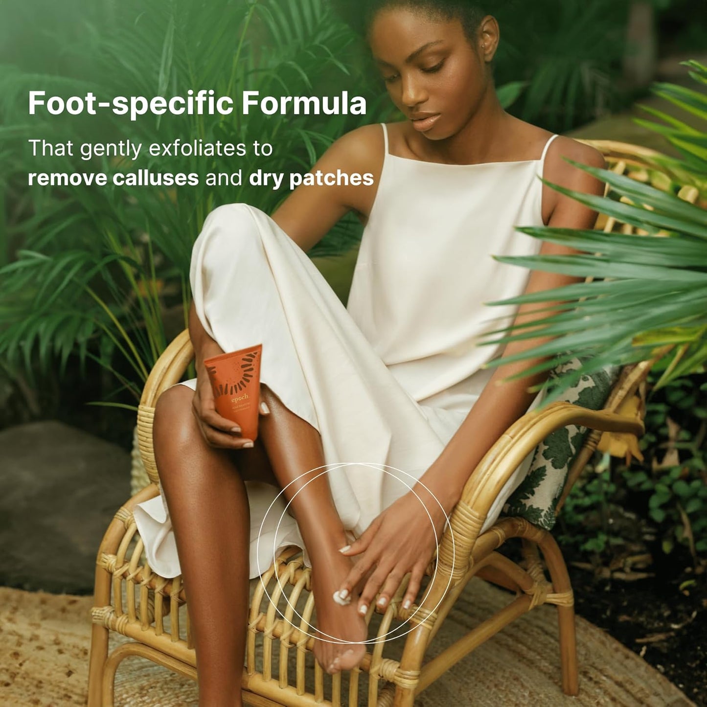 Nu Skin Epoch Sole Solution Foot Treatment - Intensive Moisturizing Cream for Dry, Rough Feet | 4 oz | Softens Calluses with Natural Ingredients
