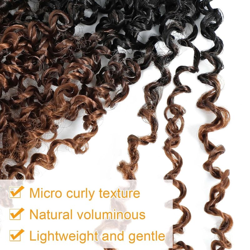 Yanky Twist Crochet Hair - 16 Inch Pre-Looped Mini Twists | Bohemian Passion Twist Braids (OT30)