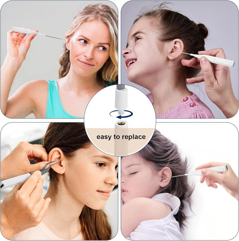 Earwax Removal Kit - Fiber Optic Illumination, 3 Brightness Levels | Easy to Clean & Store, Perfect for Adults & Kids