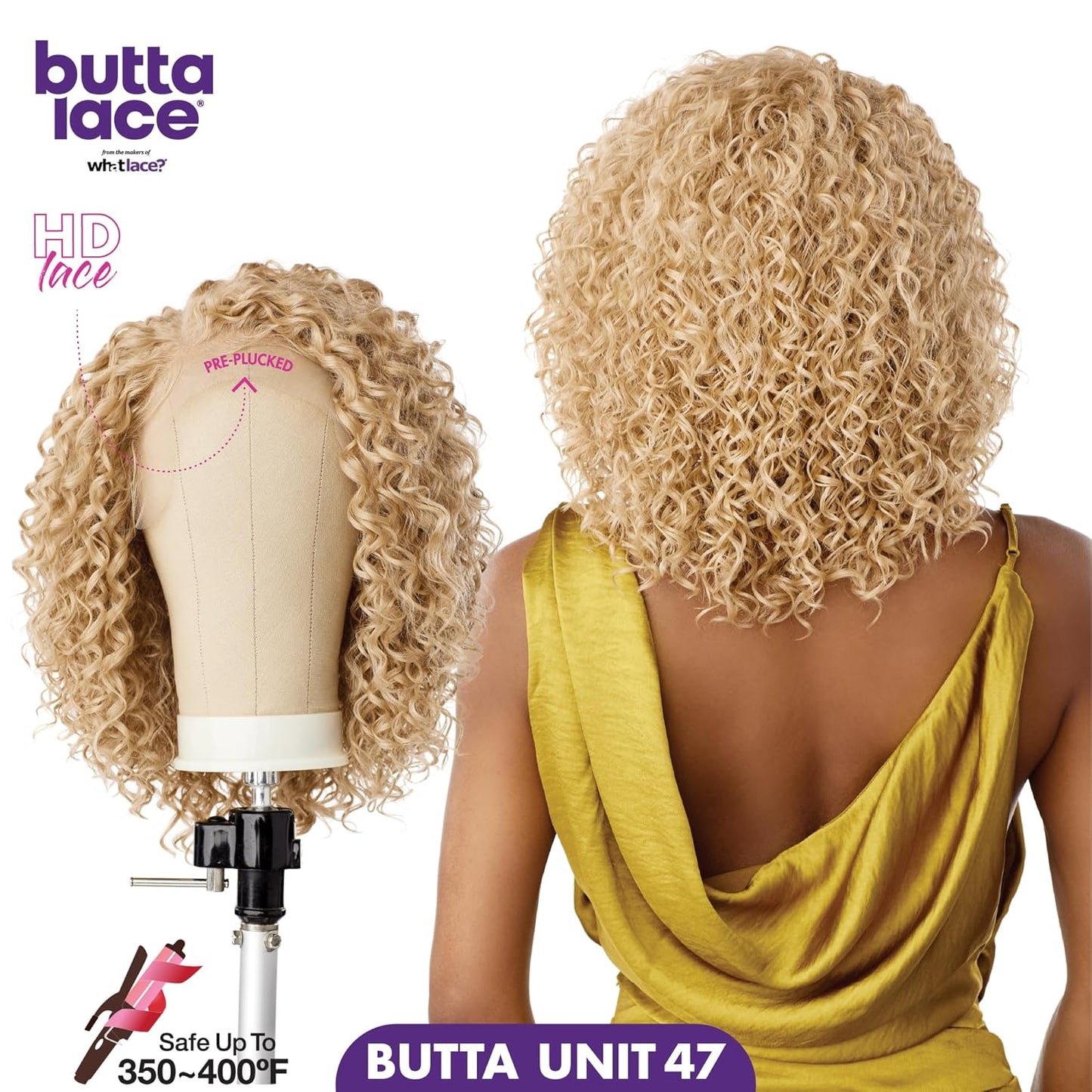 Sensationnel Butta Lace Wigs - Unit 47 Synthetic Lacefront with 5-Inch Deep Parting | Balayage Mocha Color