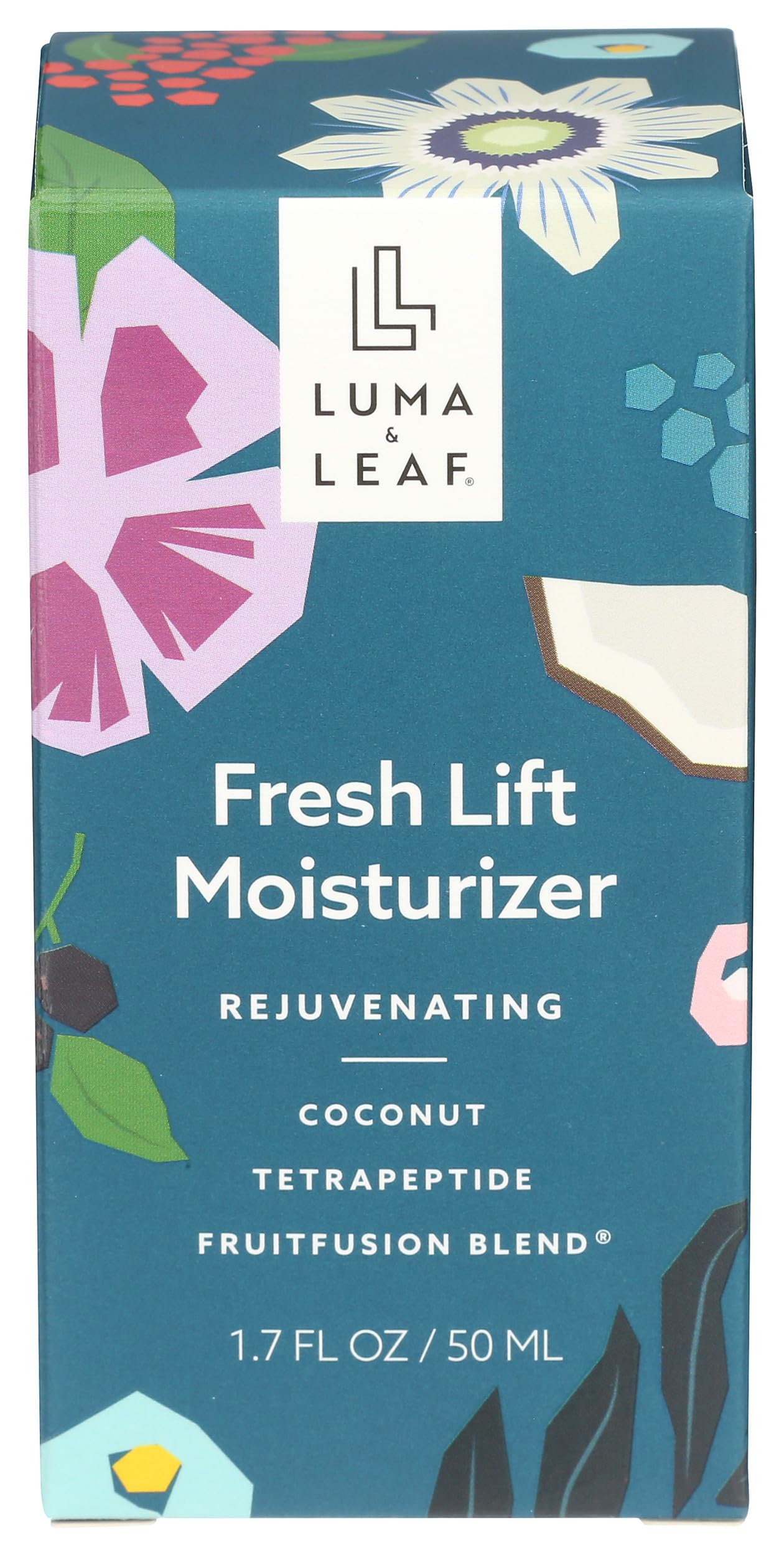 LUMA & LEAF Fresh Lift Peptide Moisturizer - Hydrating Face Cream with Hyaluronic Acid and Hibiscus Lightweight Moisturizer for Smoother Looking Skin and Radiant Glow - 1.7 fl oz