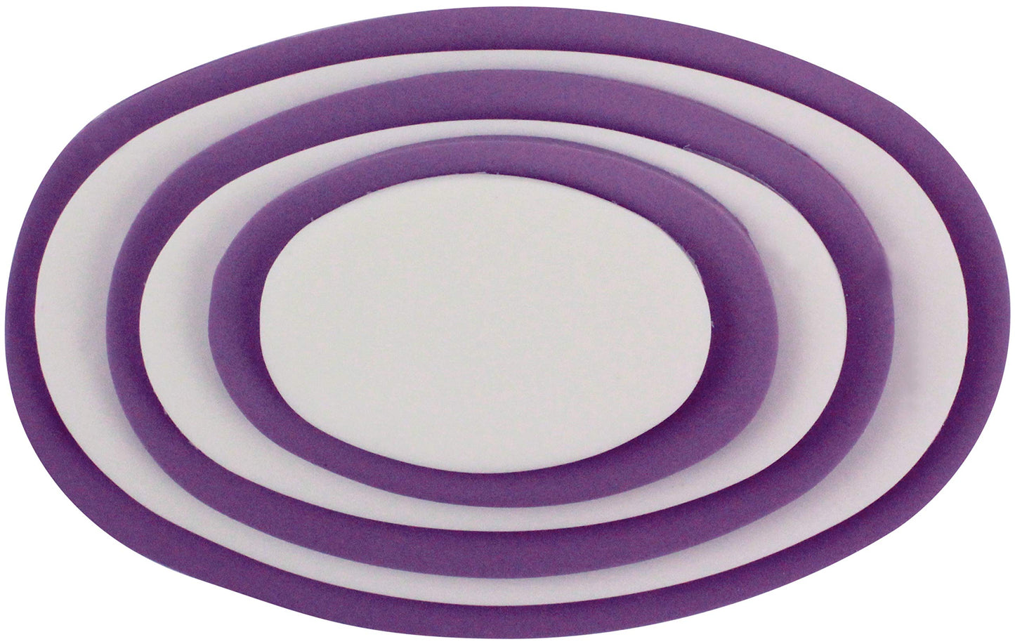 PME Oval Cutters, for Cake Decorating, Set of 6, White