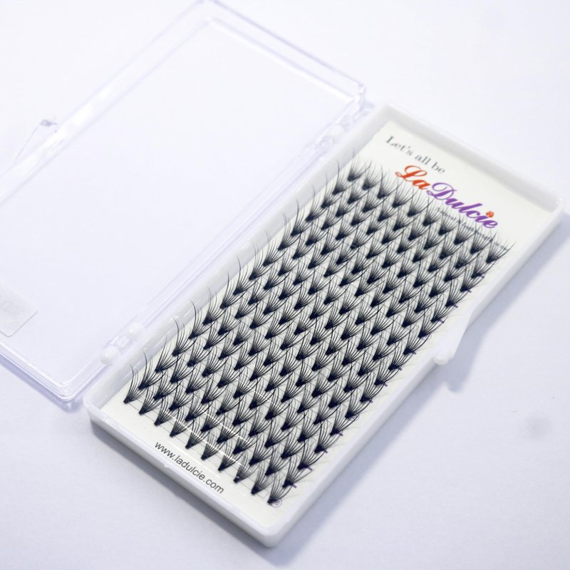 LaDulcie Lash Cluster D Curl Lashes Individual 160 False Eyelash Clusters. Size: S(10mm); M(12mm); L(14mm); XL(15mm); XXL(16mm); XXXL(17mm). Separate home eyelash extension set (30D 0.04-D, M)