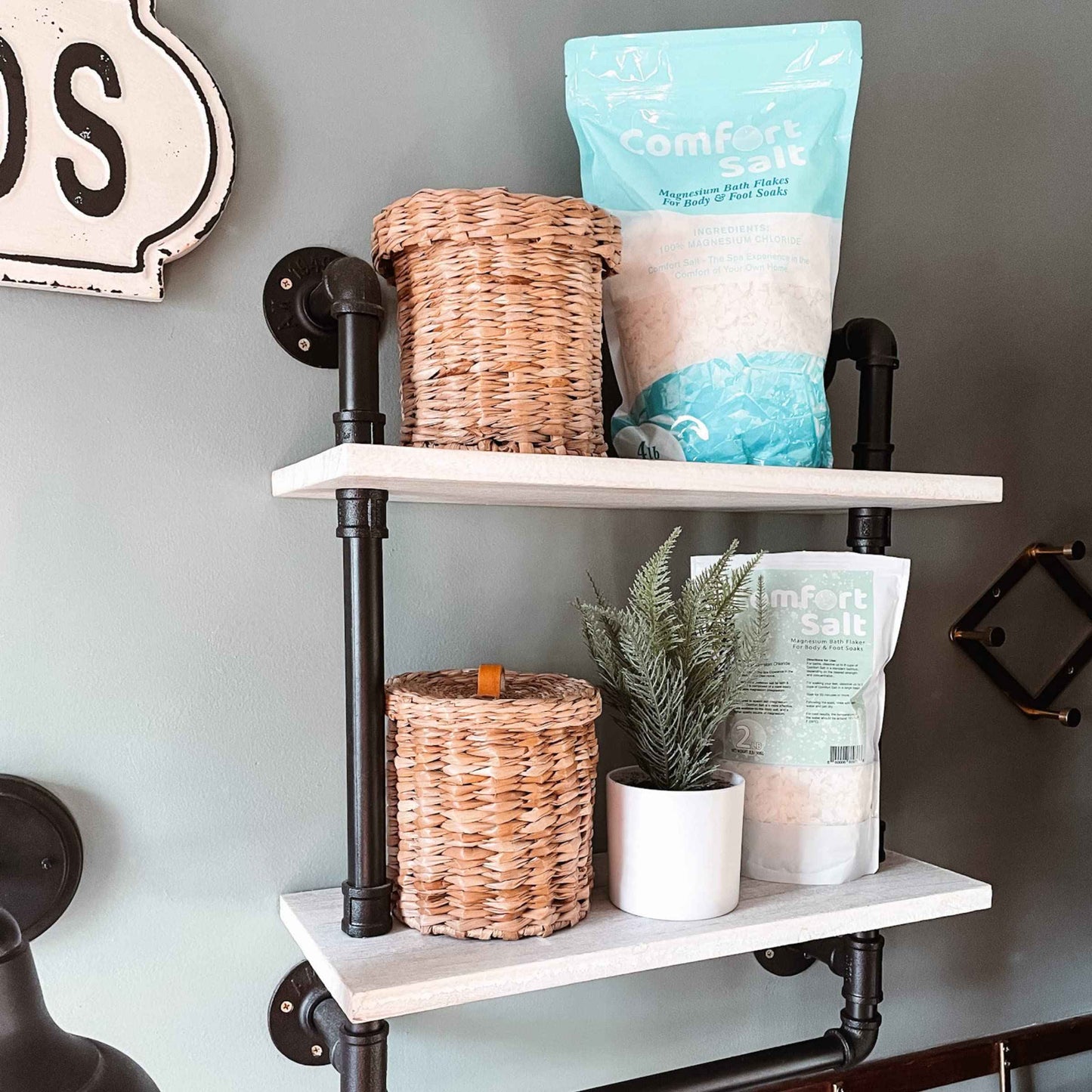 Comfort Salt | Magnesium Bath Flakes | Soak for Relaxation, Recovery, & Wellness | 4 Pound Bag