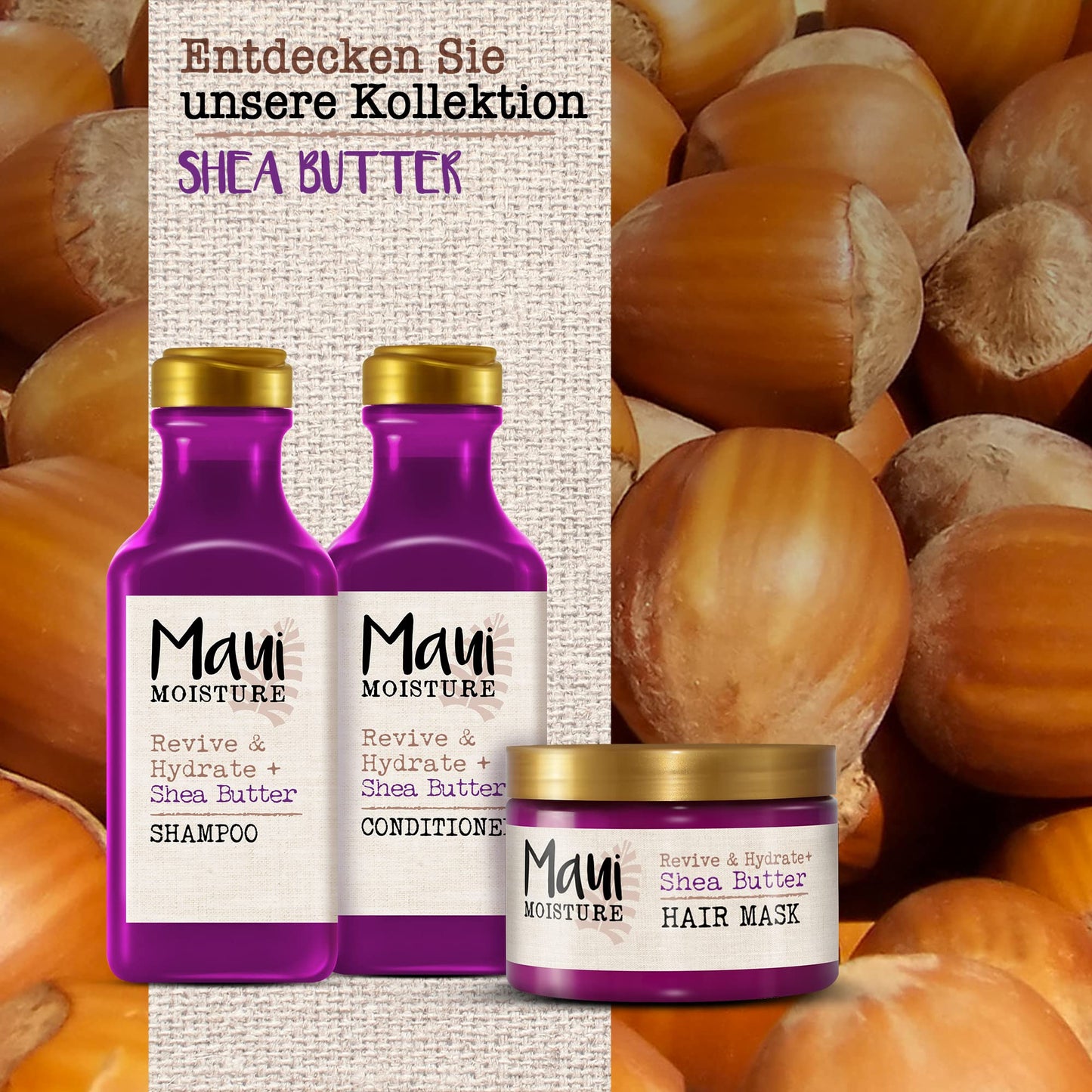 Maui Moisture Shea Butter Hair Mask for Dry Damaged Hair, 340g