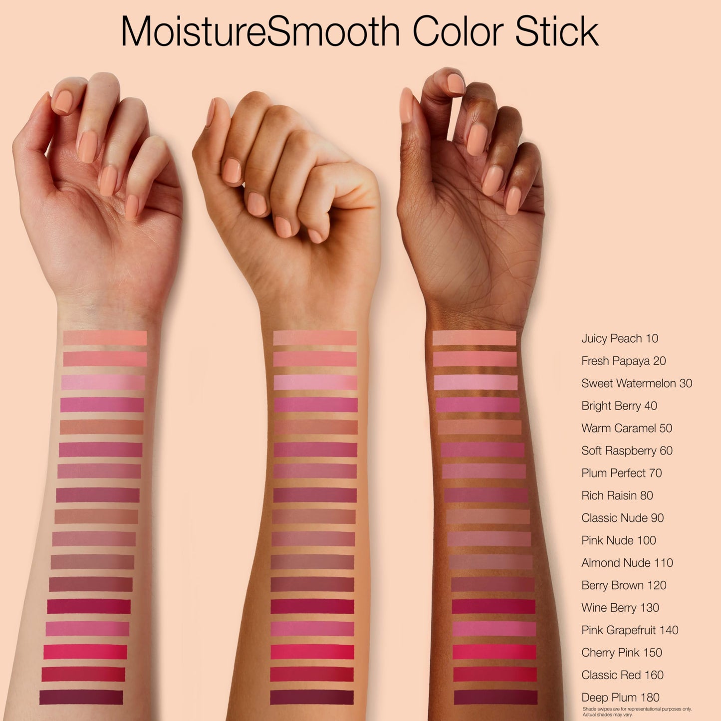Neutrogena Moisture Smooth Color Stick for Lips, Moisturizing and Conditioning Lipstick with a Balm-Like Formula, Nourishing Shea Butter and Fruit Extracts, 120 Berry Brown.011 oz (Pack of 1)