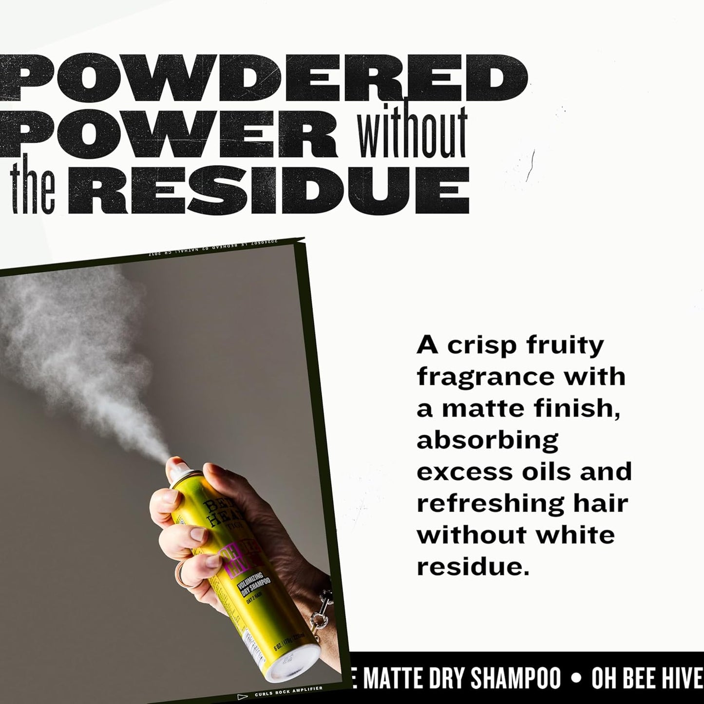 Bed Head Oh Bee Hive Volumizing Dry Shampoo - 6 oz for Day 2 Hair