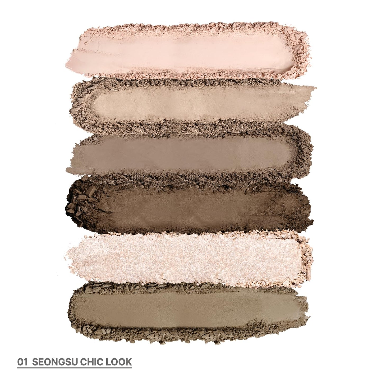 CHOSUNGAH BEAUTY My Magazine Eyeshadow Palette - Cool Mauve Brown, 5 Shadows, All-in-One Matte, Shimmer & Glitter Multi-Texture Palette for Chic Daily & Trendy Looks, 0.25oz