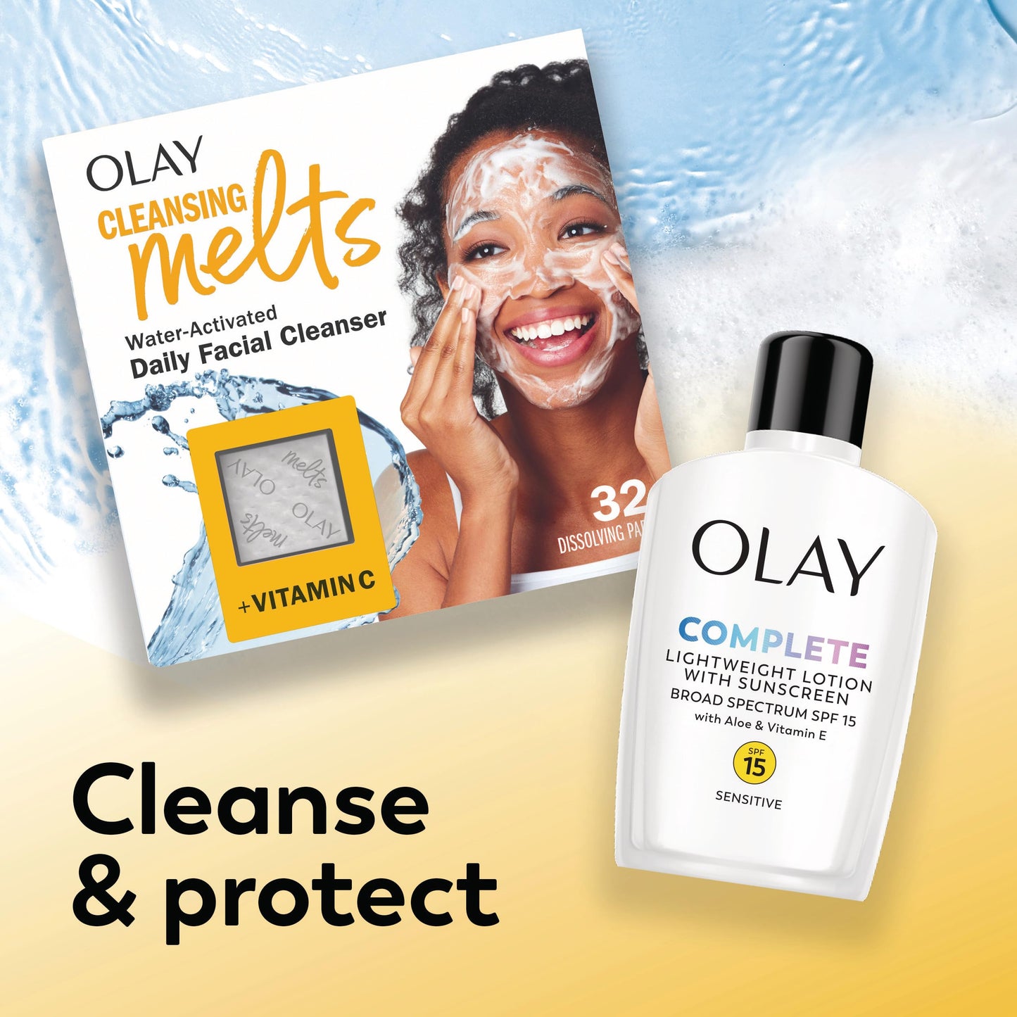 OLAY Complete All Day Moisturizer SPF 15, Sensitive 4 oz (Pack of 2)