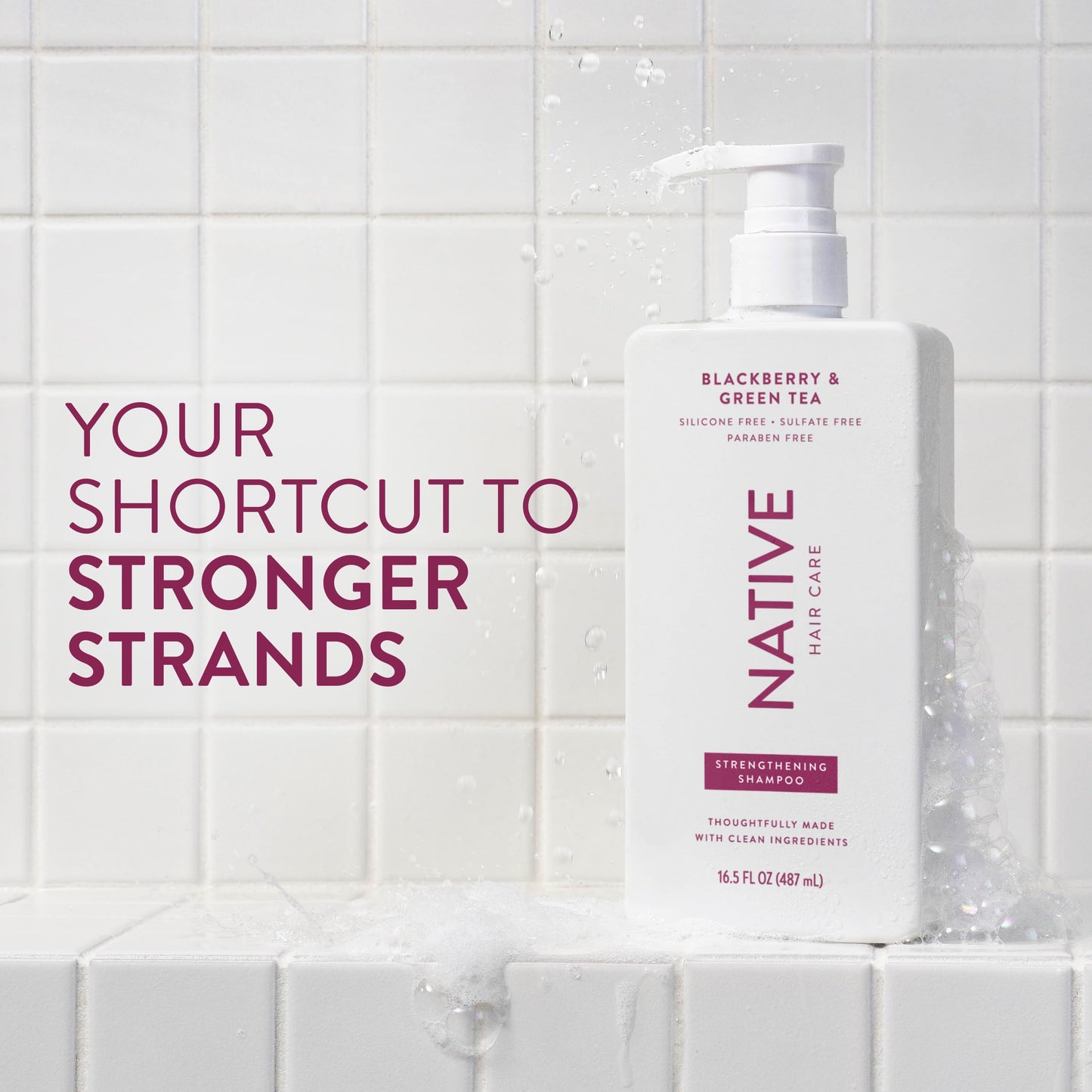 Native Strengthening Shampoo Blackberry & Green Tea 16.5 fl Oz.