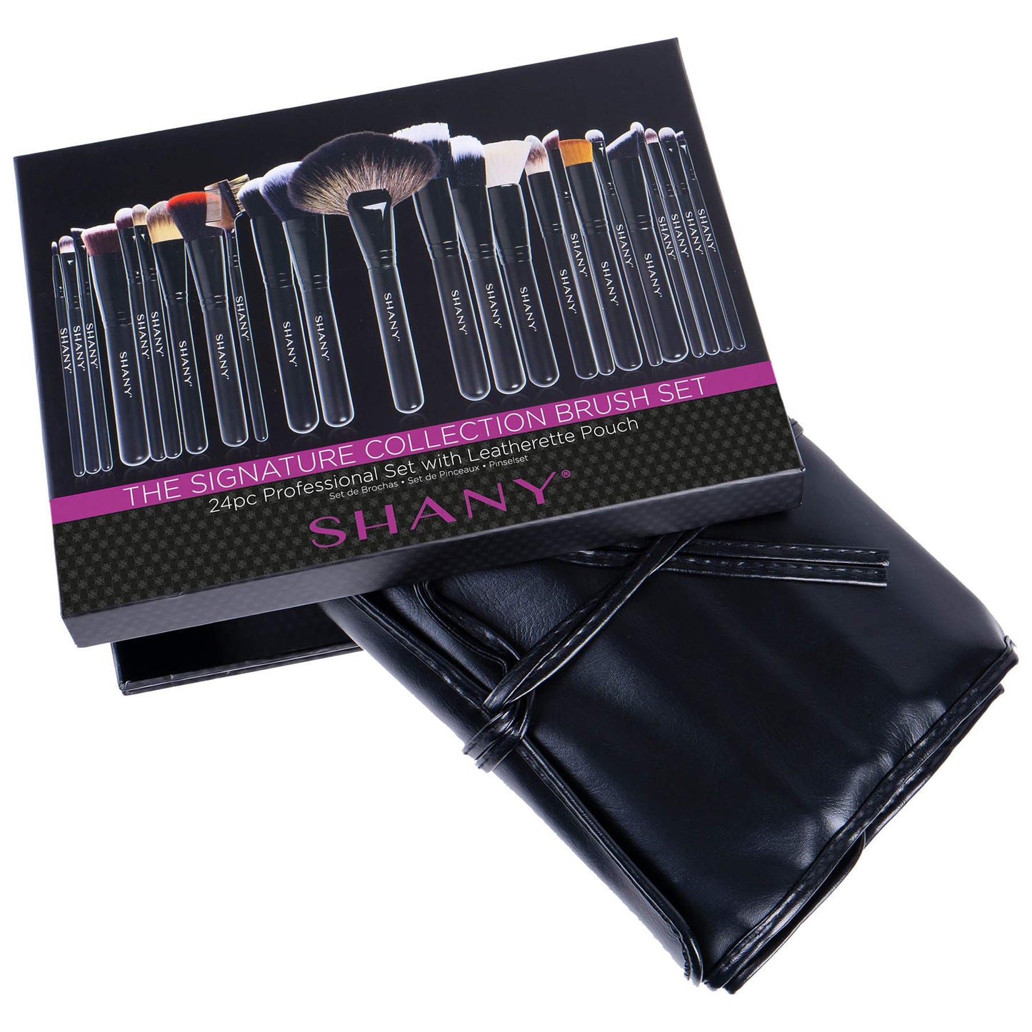 SHANY Makeup Brushes The Masterpiece Pro Signature Makeup Brush Set - Foundation Powder Concealers Eye Shadow brushes, Synthetic Bristle with Wooden handles, Premium Gift Packaging - 24pcs