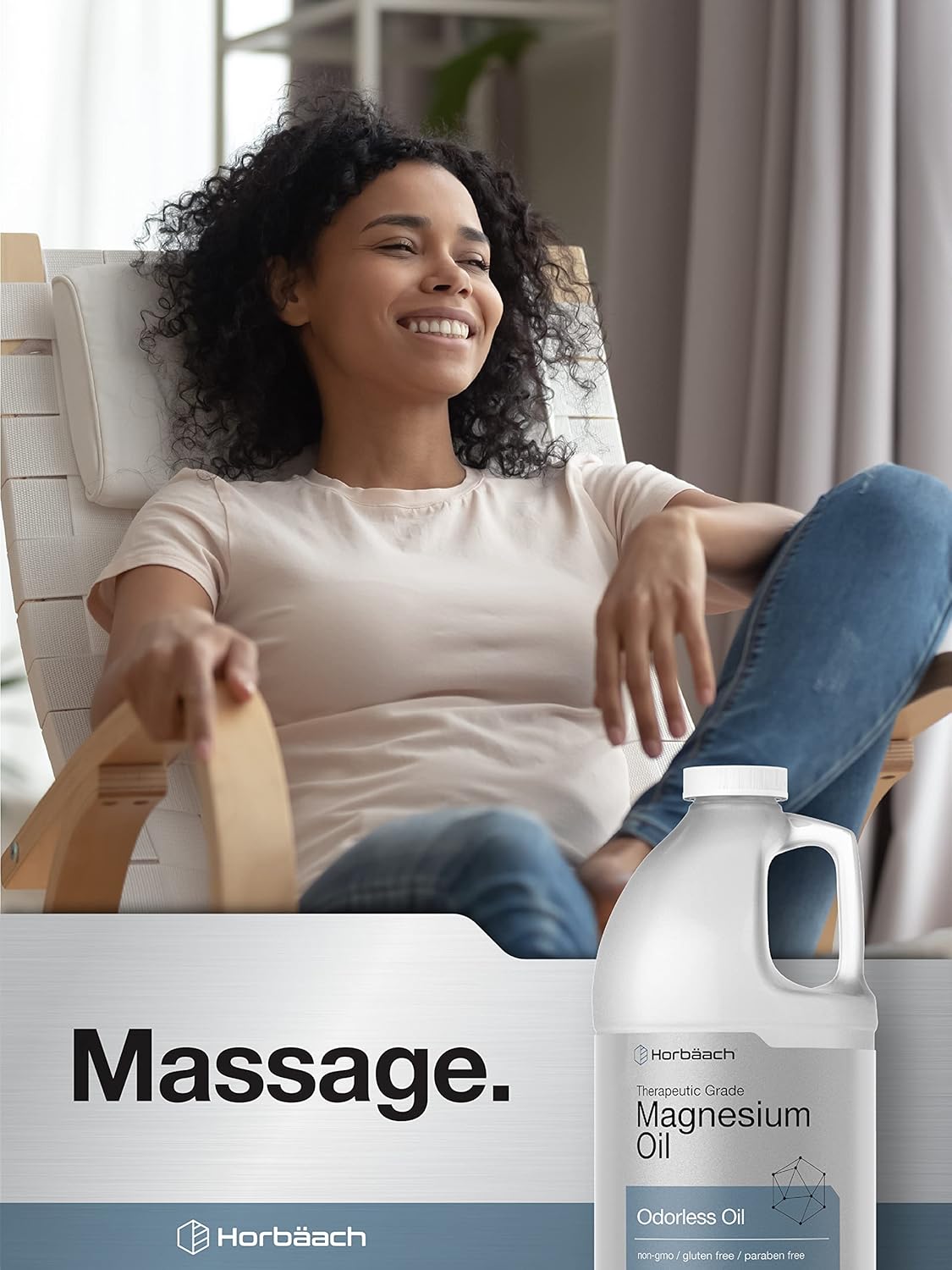 Magnesium Oil - Therapeutic Grade, Vegetarian & Non-GMO | 64 fl. oz Odorless Formula