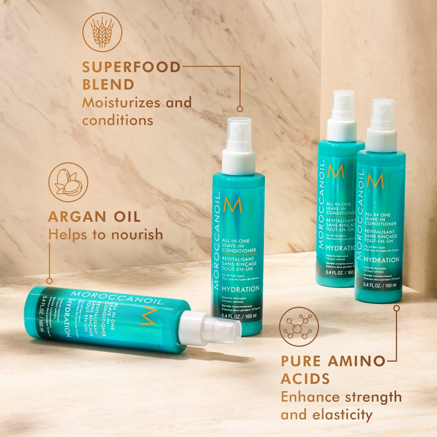 Moroccanoil All In One Leave in Conditioner Full & Travel Size Bundle
