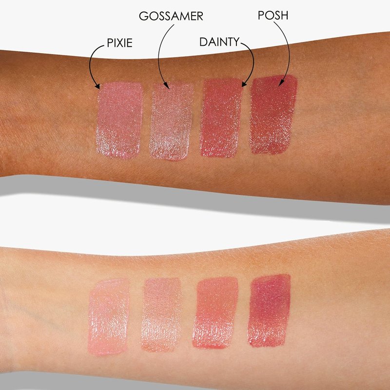 LONDONTOWN Gossamer Lip Gloss - Peachy Beige Deep Hydrating High Shine Tint | Non-Sticky Conditioning Balm