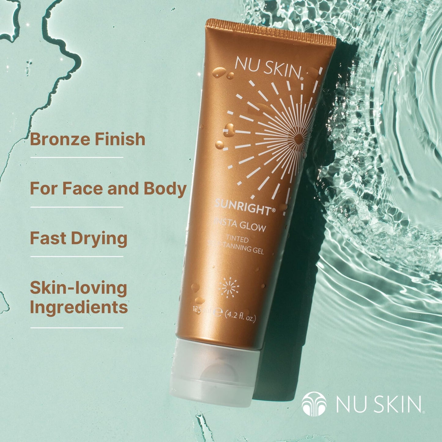 Nu Skin Sunright Insta Glow Self Tanner Gel | 4.2 Oz | 2 Pack