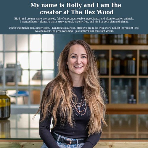 The Ilex Wood - Revitalising Eye Serum. An all-natural vegan anti-ageing serum with Cacay Oil, Green Coffee Arabica Oil, Frankincense, Eucalyptus, Thyme, Bergamot & Orange - 10ml (0.34 fl oz)